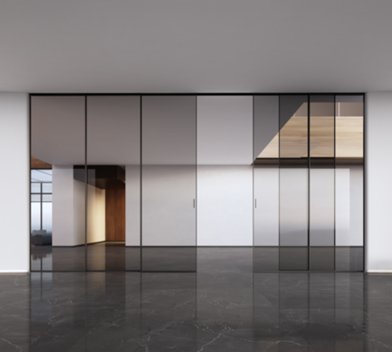 SQ3三聯動推拉全景門