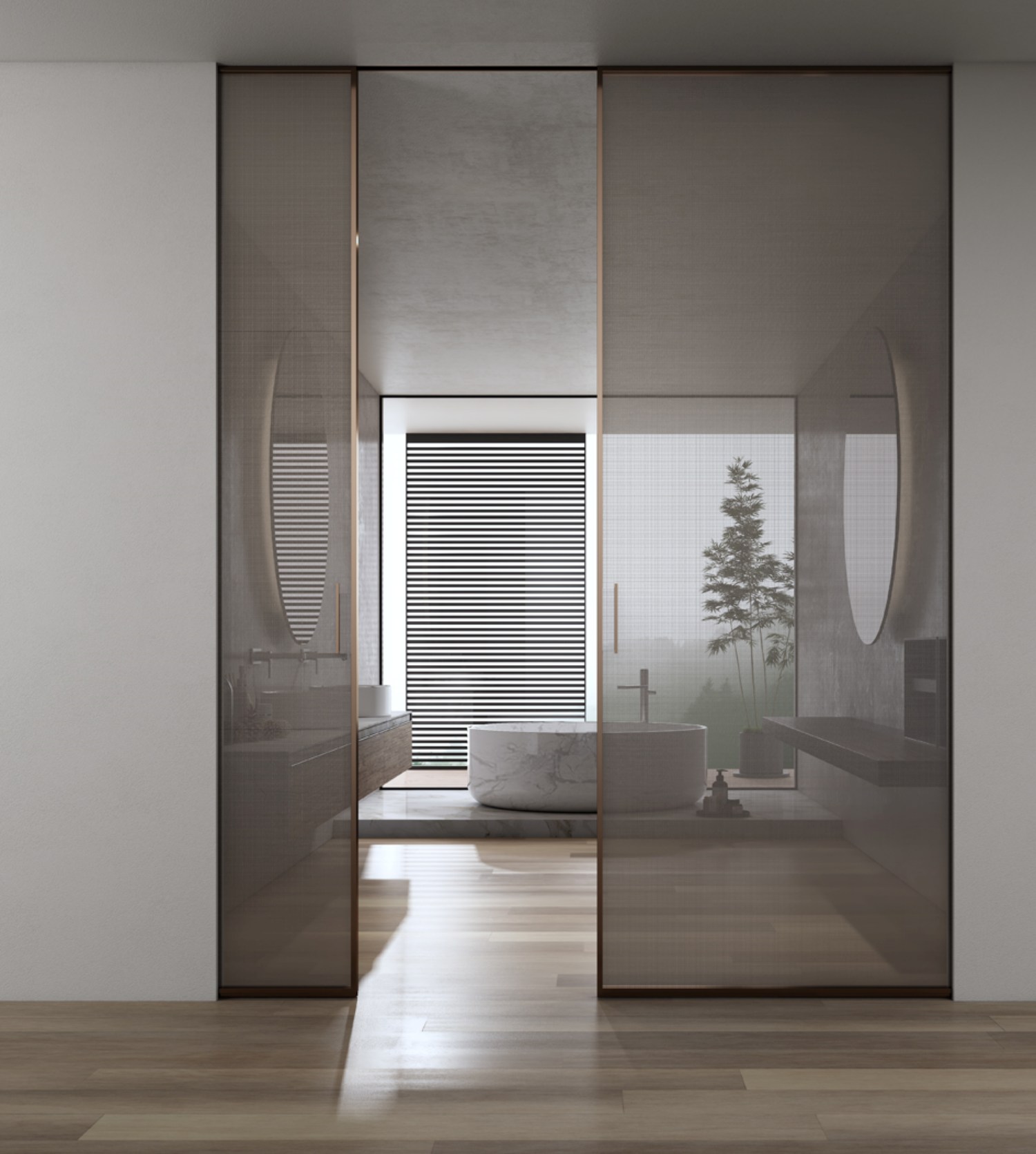 SQ1隱藏式推拉全景門(mén)