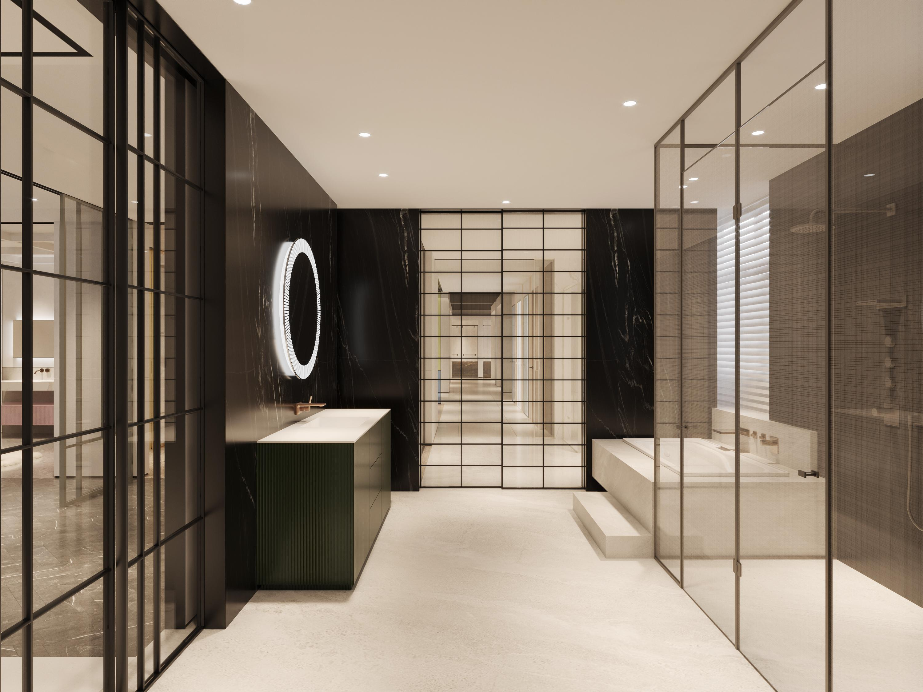 德立開放式浴室