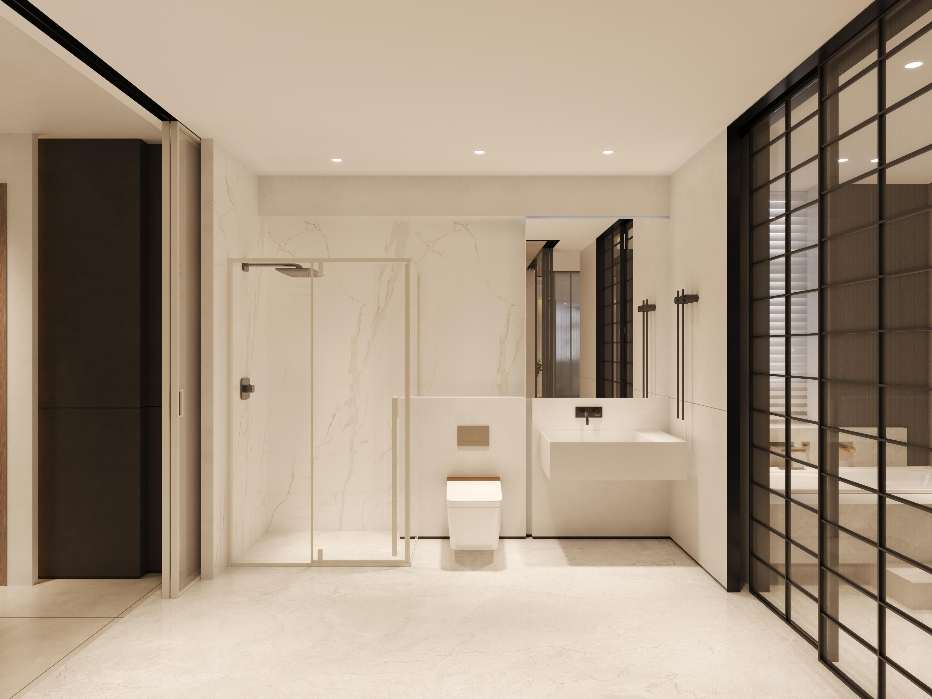 德立開放式浴室