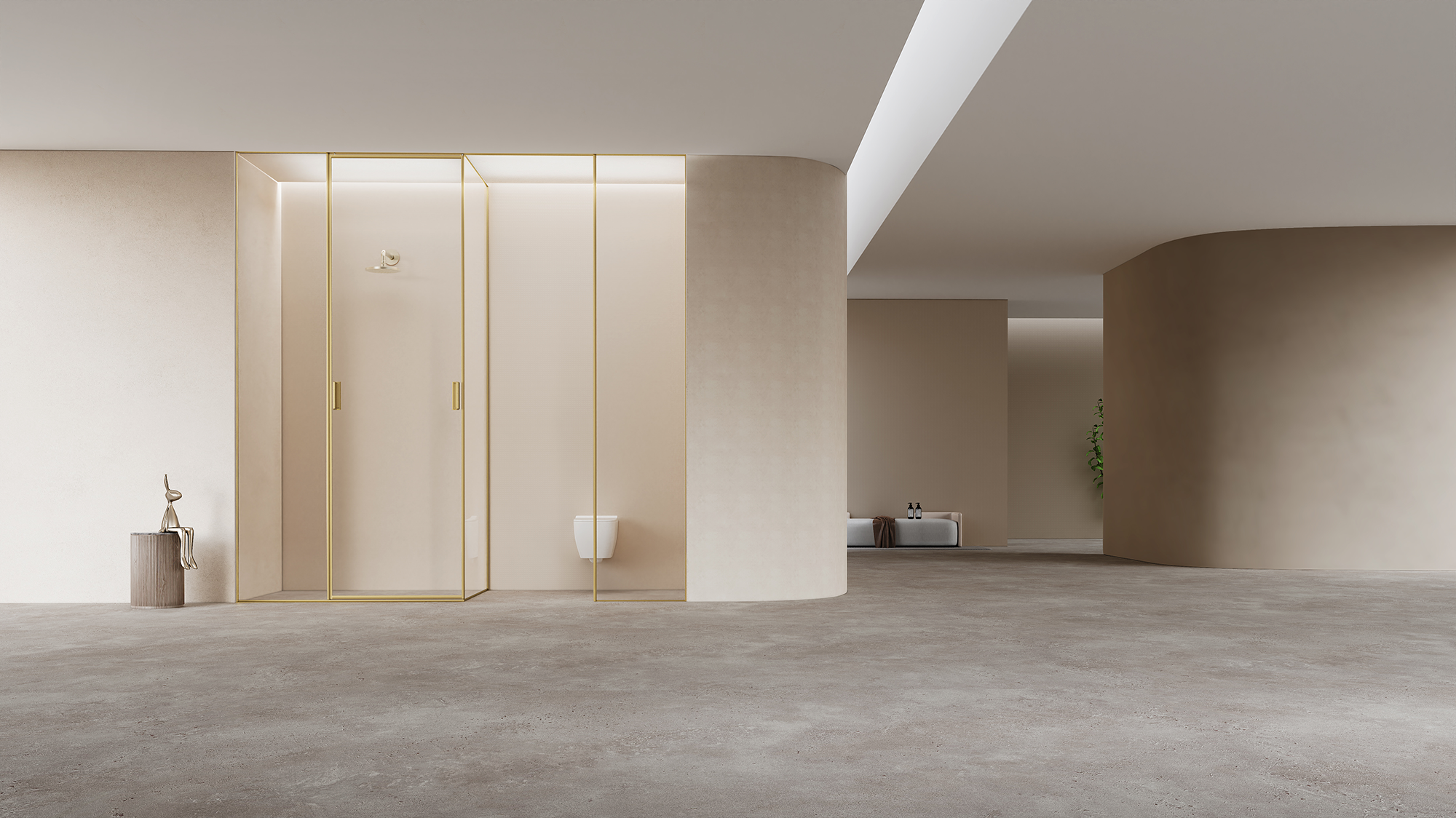 德立開放式浴室