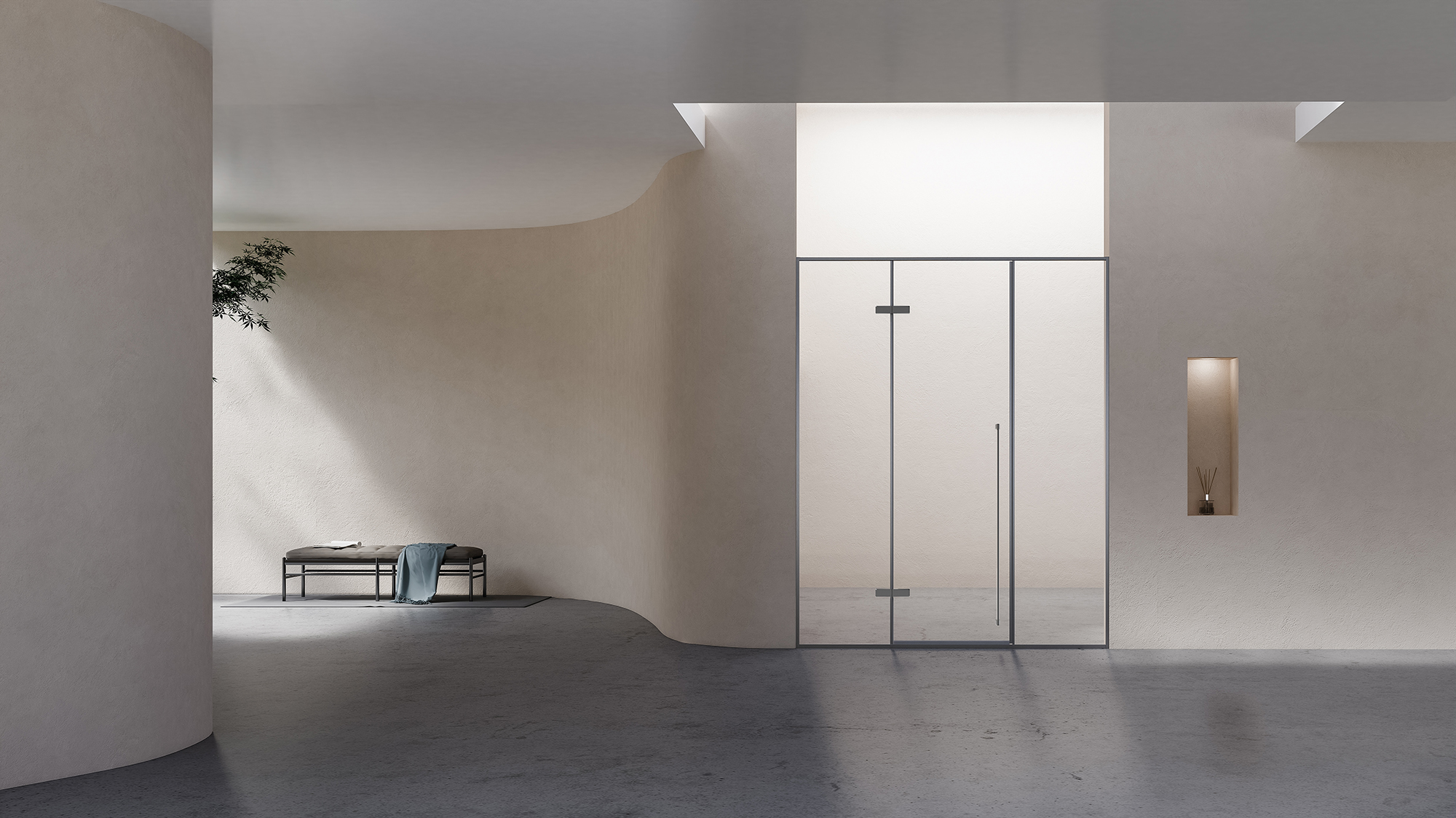 德立開放式浴室