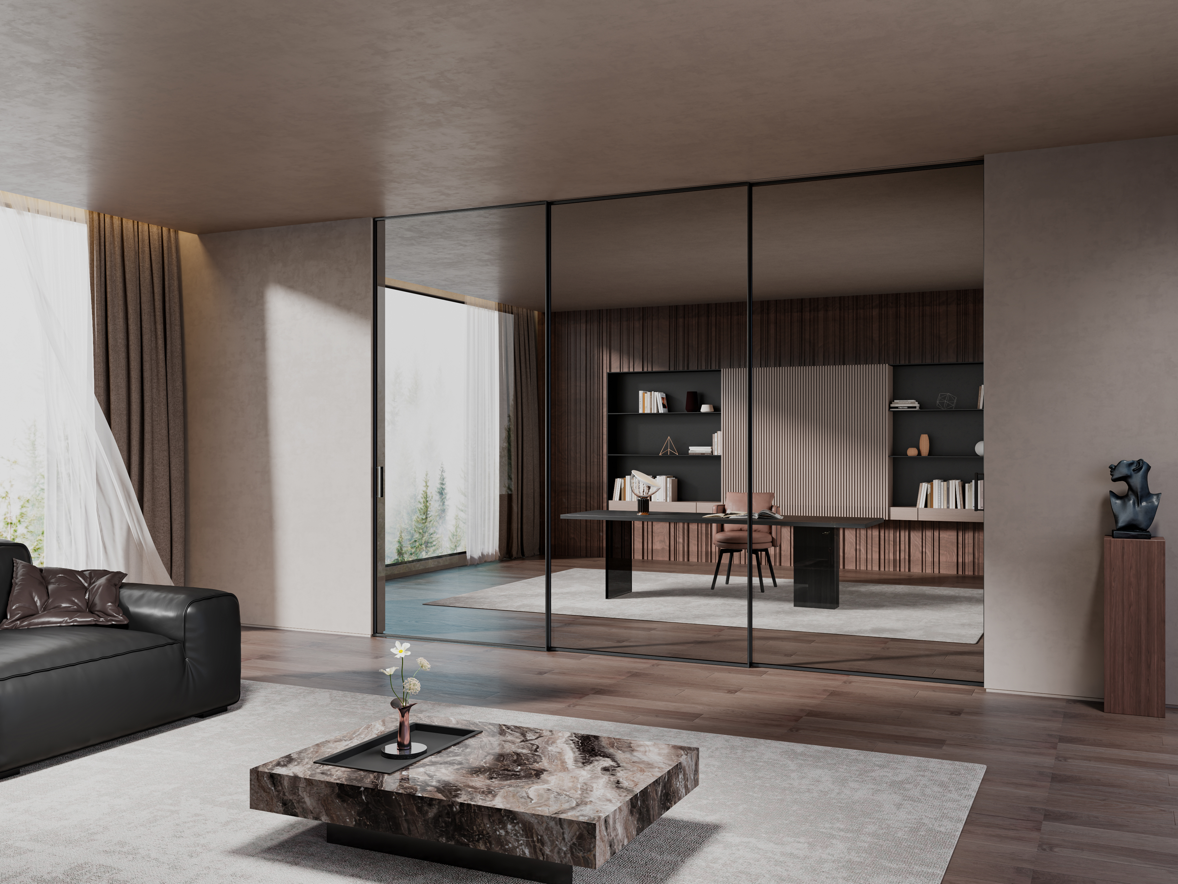 德立開放式浴室